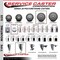 Service Caster 5'' Gray Poly Wheel Swivel Bolt Hole Caster Set with 2 Posi Lock Brakes, 4PK SCC-BH20S514-PPUB-PLB-2-S-2 - alternate 5